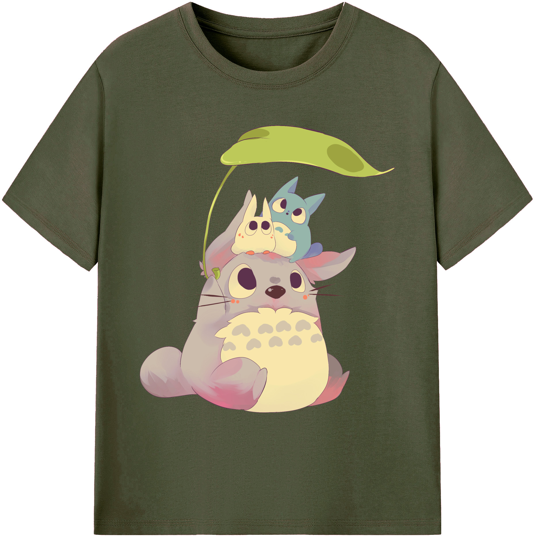 （画像用） となりのトトロ 草壁メイ 草壁サツキ My Neighbor Totoro Satsuki Kusakabe Mei Kusakabe 綿100％ メンズ半袖Tシャツ｜肌触りやわらか＆通気性